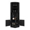 Tuhome Kava Beijing Corner Bar Cabinet, Glass Rack, Double Door Cabinet, Eight Built-in Wine Rack-Black BLW7886 - alternate 4
